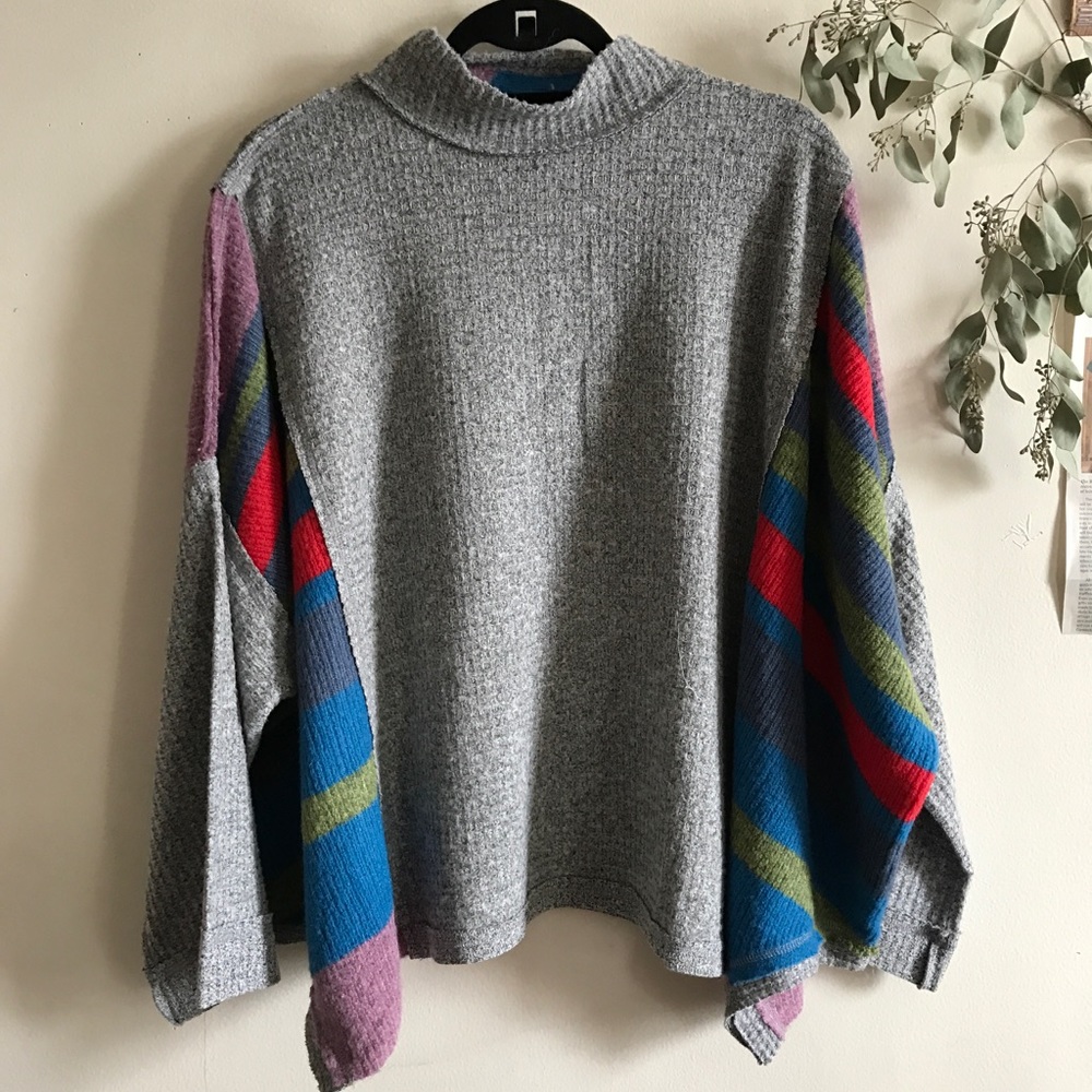Oversized grey We The Free sweater